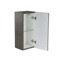 Short Storage Cabinet in Grey Oak Finish